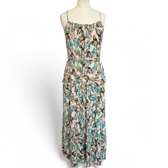 Lost + Wander multi-coloured floral maxi dress w/ adjustable straps (size L) 194 - Picture 1 of 6